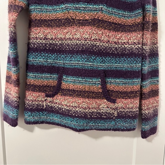 TNA Aritzia Striped Wool Blend Knit Pullover Oversized Sweater Size XS Women’s - Picture 2 of 10